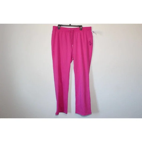 NWT Baby Phat Y2K Bling Logo Sweatpants Rhinestone Pink Plus Size 2X H14232 - Picture 2 of 13